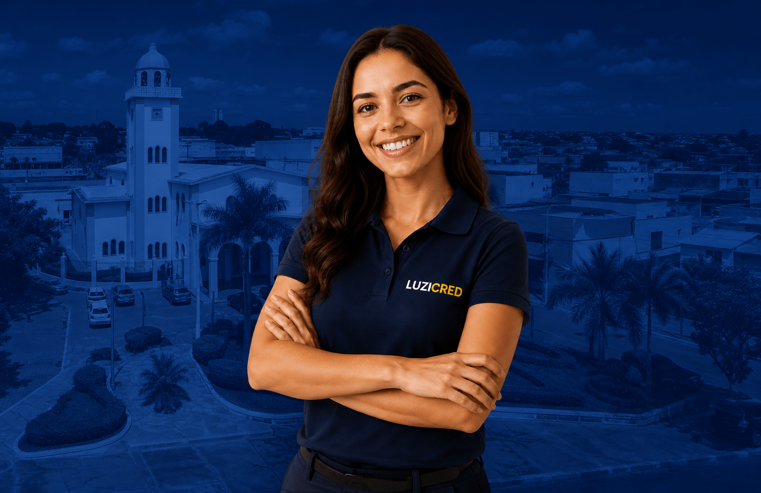 Atendente da Luzicred correspondente bancário em Luziânia GO